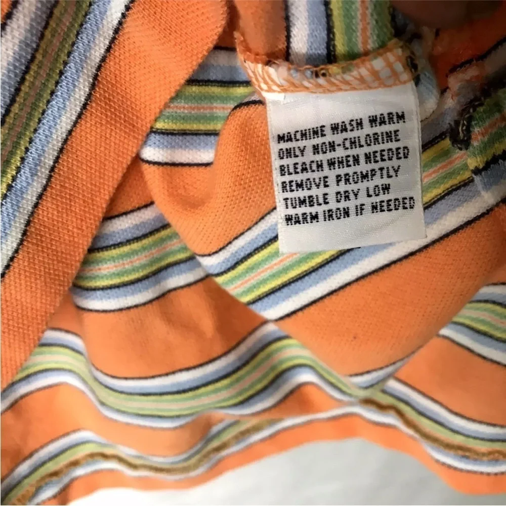 Lot of 2 Polo Ralph Lauren Golf Shirt Short Sleeve/ Long Sleeve Orange Size M